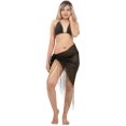 thumbnail image 2 of HAPPY BAY Women's Beach Wraps Bikini Wrap Sarong Cover up Skirt Bathing suit Swimsuit Cover Ups for Swimwear Women One Size Fish Animal, Black, 2 of 4