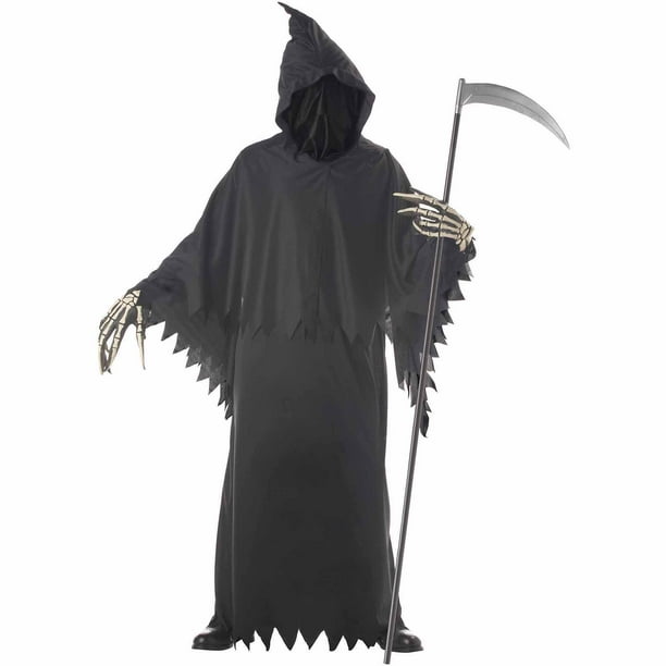 Grim Reaper Deluxe with Gloves Adult Halloween Costume - Walmart.com