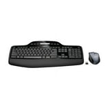 Logitech MK710 Wireless Desktop Set, Keyboard/Mouse, USB, Black ...