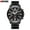 Black Shell Black Surface, variant on Curren 8275 Men's Steel Belt Fake Three-Eye Sports Watch Men's Watch Fashion Casual Watch