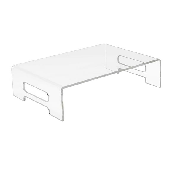 funtasica Clear Computer Monitor Stand Riser Multi Media Desktop Stand for Flat Screen LCD