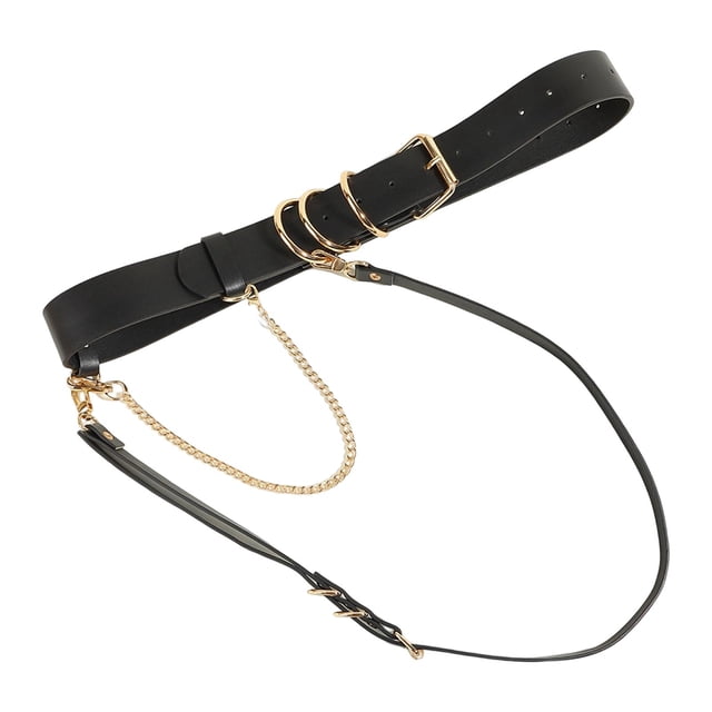 Arnés Cintura Cuerpo Yuyangstore Ajustable Desmontable Elegante con cadena Oro cinturón punk