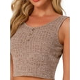 thumbnail image 5 of DARING DIVA Ribbed Knit Loungewear Sleepwear 2 Piece Tank Top M Khaki, 5 of 6