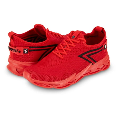 

SouthPole Boys Lightweight Athletic Running Walking Gym Shoes Casual Sports Shoes Fashion Sneakers Walking Shoes Red Size 5