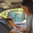 thumbnail image 2 of Yuyamidu Dolphin Auto Rear Window Sunshade 2 Pack Blue Ocean Car Back Window Sunshade for Baby Cute Car Shades for Back Windows Sun UV Protection, 2 of 7