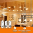 thumbnail image 2 of 20 bombillas G9 halon, luz ajustable halon transparente de 25w, 2800k cálidas para chaners, colgantes, 2 of 5