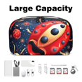 thumbnail image 3 of Seven Starred Ladybird Hard Drive Bags, Charger Case, Leather Cord Organizer, Charger Cable Organizer - Oxford Cloth Waterproof Electronics Storage Bag, 3 of 6