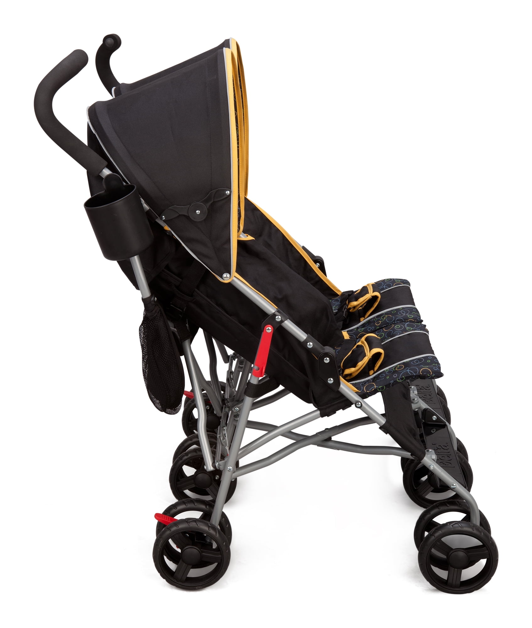 Delta Children LX Side by Side Double Stroller, Orange