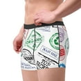 thumbnail image 3 of Kdxio Men's Boxer Briefs with Stamp Set Collection Print - Comfortable and Breathable Underwear for Everyday Wear, 3 of 7