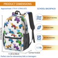 thumbnail image 3 of Monster Cartoon Truck White Pattern 17" Waterproof Oxford School Backpacks for Teens, S-Shape Padded Straps, for School, Travel, Hiking, Camping, 3 of 5