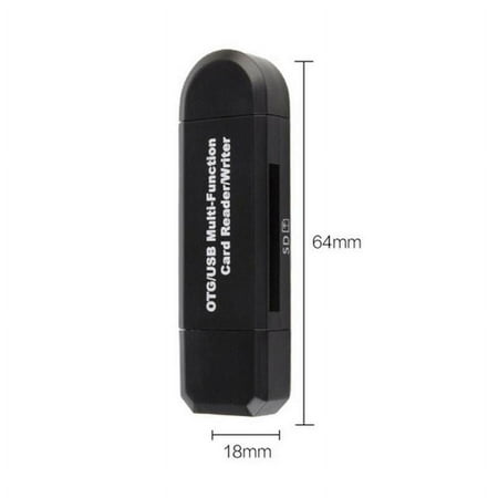 Image of SD Card Reader For Android Phone Tablet PC Micro USB OTG to USB 2.0 Adapter SALE K6Y1