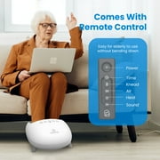 COMFIER Foot Massager with Heat, Shiatsu Deep Kneading Massage Machine for Plantar Fasciitis & Foot Pain Relief, Fits Men Size up to 14, White