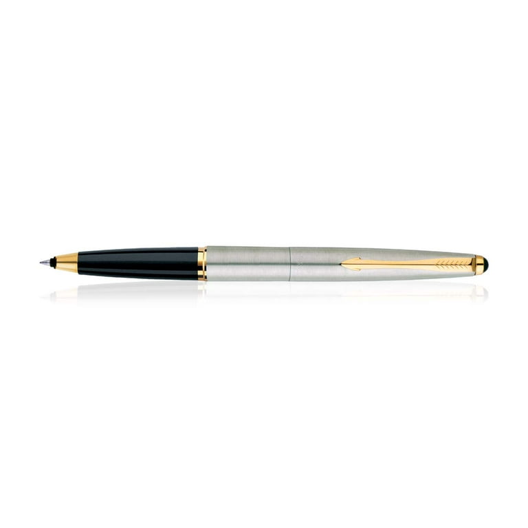 Parker Ballpoint Pen Jotter Classic Stainless Steel with Gold Trim