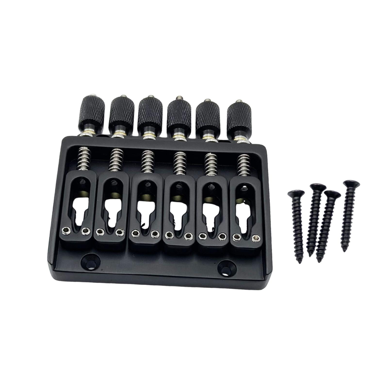 Headless Electric Guitar Bridge Replacement Part Zinc Alloy Plate Compact Size for Modern Guitarists