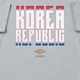 thumbnail image 2 of Umbro Men's Korea Stacked Soccer T Shirt (Grey Heather, S-XXXL), 2 of 4