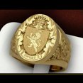thumbnail image 2 of VIVIDELLE Fashion Lion Badge 18k Yellow Gold Plated Rings for Men Jewelry Size 7-13-12, 2 of 5