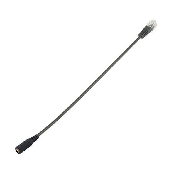 RJ9 to 3.5mm Headsets Adapter For Office Phone Systems Computer Headphones Seamlessly Switching TangleResistant Cable