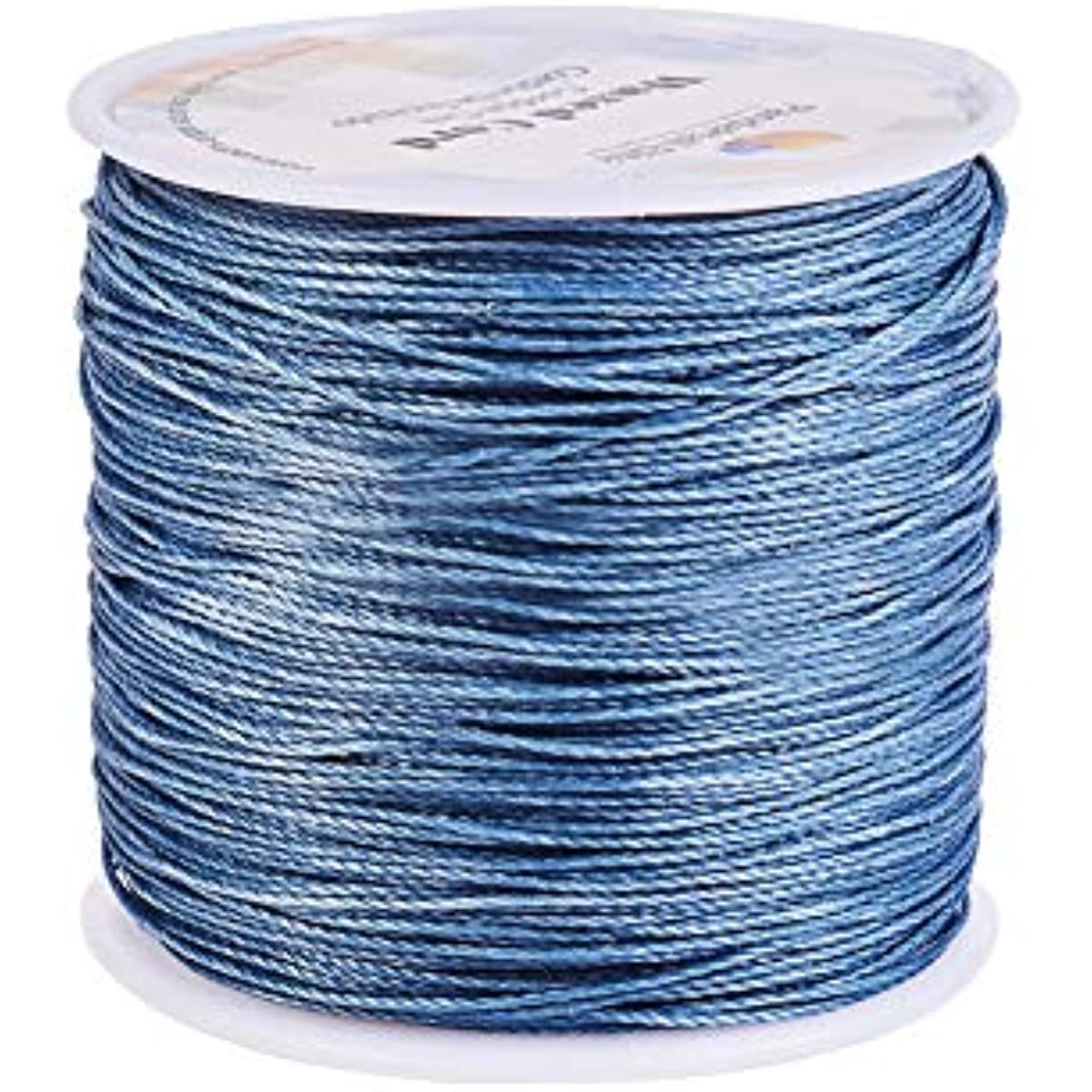 0.5mm Waxed Cord 116 Yards Waxed Cotton Cord Gray Blue Waxed Thread Beading  String Waxed Craft String for Bracelet Necklace Jewelry Waist Beads Making  Crafting Beading Macrame 