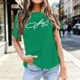 thumbnail image 2 of Women's Vintage Dolly Shirts Parton Memorial T-Shirt Crewneck Short Sleeve T Shirts Casual Country Music Shirt Tops Fashion Graphic Tees Tshirt M, 2 of 4