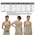 thumbnail image 6 of Women's Summer Dress Floral Print Spaghetti Strap Square Neck Maxi Dress Beach Sun Dress - XL, 6 of 6