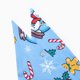 thumbnail image 4 of Pijama navideño familiar a juego con estampado de muñeco de nieve, mangas raglán azules, cordón y bolsillos (resistente al fuego), 4 of 5