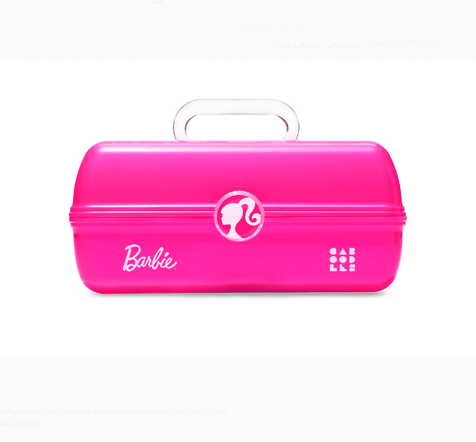 barbie cosmetic bag