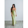 thumbnail image 5 of Yannah Satin Dress - Lime, 5 of 6
