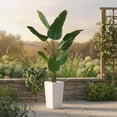 thumbnail image 4 of Artificial Potted Tree, Realistic Faux Indoor Plant with Bendable Boughs for Home Décor - Perfect for Living Room, Office, Dining Room Decor, Garden, 4 of 7