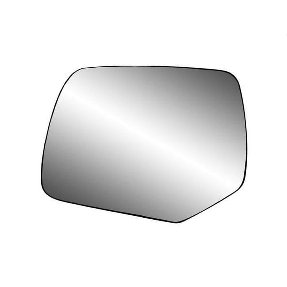 33212 - Fit System Driver Side Heated Mirror Glass w/ backing plate, Ford Escape, Escape Hybrid 08-12, Mercury Mariner, Mariner Hybrid 08-11, w/ o Blind Spot, Square mount