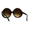 thumbnail image 4 of Womens Fem Mod Round Shaggy Groove Hippie Plastic Frame Sunglasses Tortoise Brown, 4 of 4