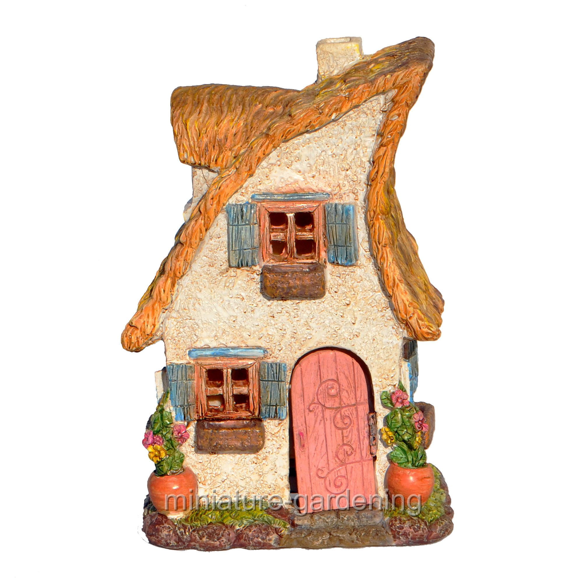 Miniature Dollhouse FAIRY GARDEN ~ Small Mini 2.75/" High HOUSE Cottage ~ NEW