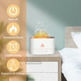 thumbnail image 3 of Yeacher 250mL Simulation Flame Mist Humidifier Flame Night Light Quiet Aromatherapy Diffuser Desktop USB Humidifier for Home Office Bedroom Baby Room 1/3/5H Timing, 3 of 8
