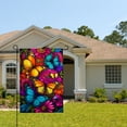 thumbnail image 2 of Amhnf Colorful Butterflies And Flowers Garden Flag For Home Outdoor Garden Yard Decor 12x18 inch, 2 of 5