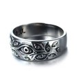 thumbnail image 3 of Anillos de Anime Jujutsu Kaisen, accesorios de joyería de Cosplay de Ryomen Sukuna, ojo muerto negro, Unisex, regalo de utilería, venta al por mayor, 3 of 4