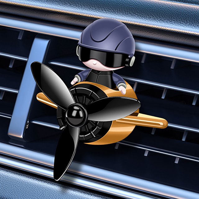 Aeronave Piloto CAR AIR AIRECHER Clip Pilot Pily Propeller Fragance Mini Astronaut Aromaterapia Solor Larga Duración Interiores Del Automóvil