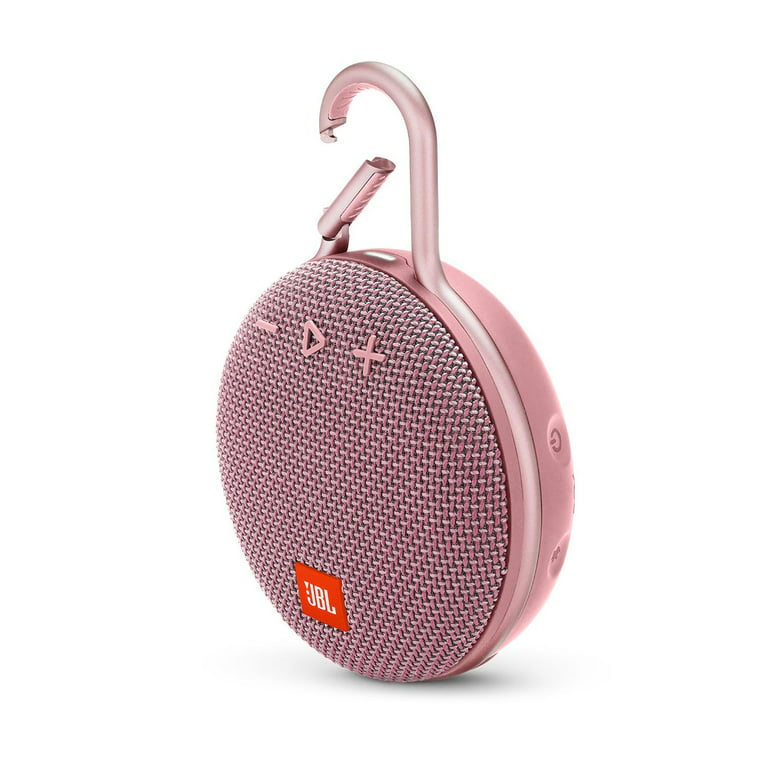 JBL Clip 3 Dusty Pink Portable Bluetooth Speaker - Walmart.com