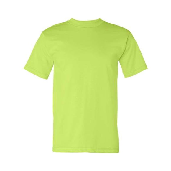 Bayside Hombres 6.1 oz. Camiseta Básica (BA5100) -VERDE LIMA -4XL Ropa junto a la bahía 5100
