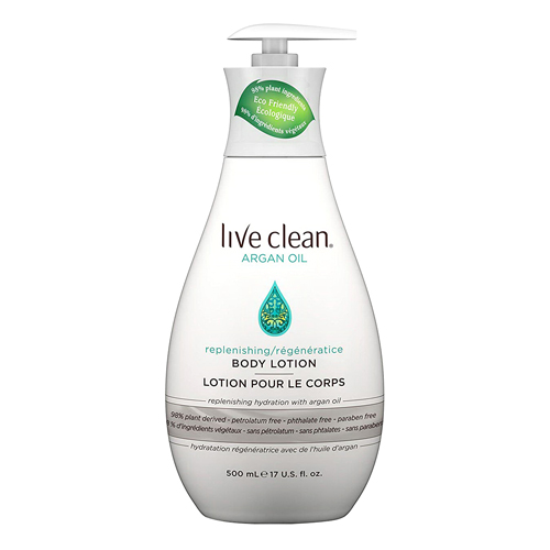 Live Clean Argan Oil Replenishing Body Lotion, 17 Oz, 2 Pack