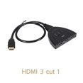 thumbnail image 1 of 1080P HD TV Adapter, 3 Port HDMI Multi-Display Automatic Switch Black, 1 of 4