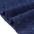 thumbnail image 5 of DARING DIVA Women's Plus Swiss Dot Crew Neck Tulip Top 1X Blue, 5 of 6