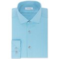thumbnail image 1 of Calvin Klein Chemise Habillée Extensible Sans Repassage pour Hommes, Bleue, 14, 1 of 1