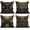 Style 1, variant on African Geometric Illustration Pillow Covers 18x18 Inches Set of 4, Brown Cushion Case for Couch Sofa Bedroom Living Room Outdoor