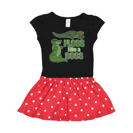 

Inktastic Floss Like A Boss Gators Gift Toddler Girl Dress