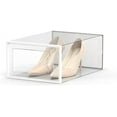 12 Pack Shoe Storage Box, Clear Plastic Stackable Shoe Organizer for ...
