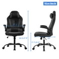 thumbnail image 4 of YRLLENSDAN Gaming Chair Video Game for Adults, Leather High Back Computer Chair with Flip-up Arms/Lumbar Support/Headrest Adjustable Desk Chairs for Computer, Women Men, 4 of 8