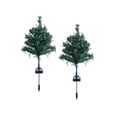 thumbnail image 3 of 2 luces solares para árbol de Navidad, decoración navideña solar, luz de estaca para camino DIY Sin accesorios, 3 of 9