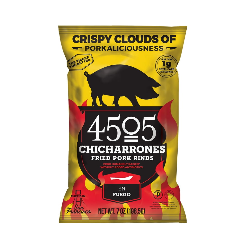 4505 Meats En Fuego Chicharrones, Fried Pork Rinds, Keto Certified