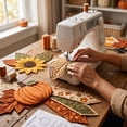 thumbnail image 6 of Oversized Seasonal Quilted Door Bow DIY Sewing Kit – Patchwork Fabric Wreath Craft for Thanksgiving Front Door, Easy Beginner Sewing Project with Farmhouse Charm, 6 of 7