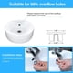 thumbnail image 5 of Tapa de orificio redondo para lavabo de baño, material plástico ABS con galvanoplastia de níquel para una fácil limpieza, tapas de drenaje de lavabo con acabado brillante moderno para uso decorativo, 5 of 5