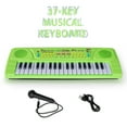 thumbnail image 3 of QJUHUNG Clavier Électronique Vert à 37 Touches avec Microphone et Câble USB-C - Enregistrement et Lecture du Rythme à Ton Réglable - Parfait pour Cadeaux d'Anniversaire Halloween Noël & Vendredi Fou, 3 of 4